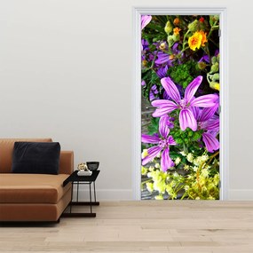 Fototapet pentru ușă - Flori de câmp (95x205cm)