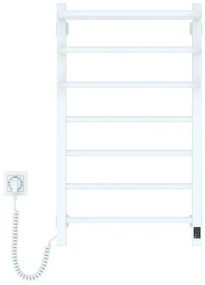 Radiator electric de baie cu termostat FORTIS 350W/230V 80,6 cm IP44 alb stânga