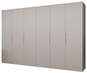 Dulap de haine 300 cm Mirabella 1 (Cașmir + Auriu). 1126390