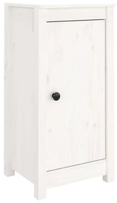 813727 vidaXL Servante, 2 buc., alb, 40x35x80 cm, lemn masiv de pin