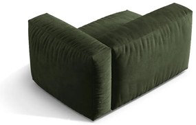 Modul pentru canapea modulară verde cu tapițerie din catifea (cu colț pe partea dreaptă) Martina – Micadoni