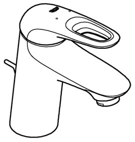 GROHE 33558LS3 - Baterie pentru lavoar EUROSTYLE, mărime S, albă