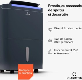 Klarstein DryFy Pro Connect Smart, Dezumidificator de aer, WiFi, Compresie, 30l/zi, 50-60m²
