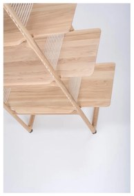 Bibliotecă din lemn masiv de stejar Gazzda Muse, 216 cm h