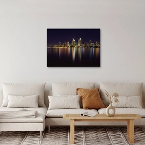 Tablou cu orașul nocturn (70x50 cm)