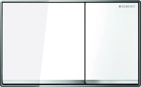 Clapeta de actionare Geberit Omega60 alb crom lucios