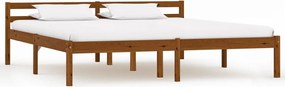 vidaXL Cadru de pat, maro miere, 160 x 200 cm, lemn masiv de pin