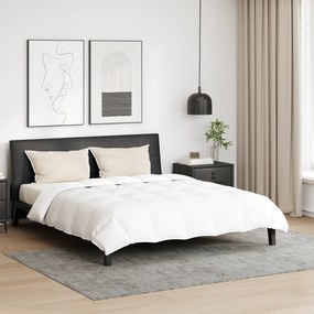 vidaXL Pilotă cu pernă 3 pcs Alb 200 x 200 cm Jos