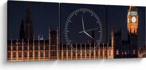 Tablou cu Big Ben din Londra (cu ceas) (90x30 cm)