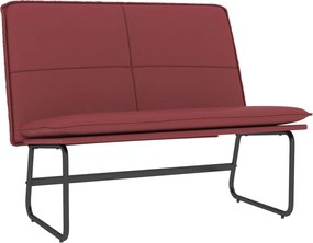 vidaXL Bancă, roșu vin, 100x75x76 cm, piele ecologică