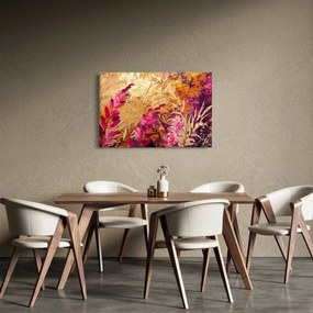 Tablou - Pictură abstractă de flori II. (90x60 cm)