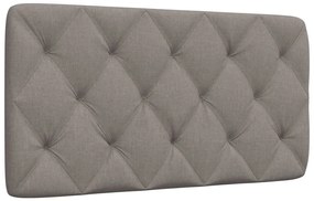 vidaXL Pernă pentru tăblie de pat, gri taupe, 100 cm, material textil
