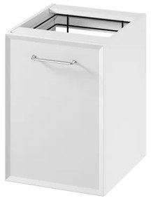 Cersanit S1022-011 - Dulap suspendat de baie cu coș pentru rufe MILLE 40x45 cm, alb