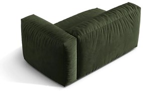 Modul pentru canapea modulară verde cu tapițerie din catifea (cu colț pe partea dreaptă) Martina – Micadoni