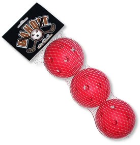 Set de mingi de competiție Floorball, roșu ACITO
