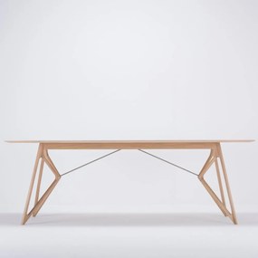 Masă de dining cu blat din lemn de stejar 220x90 cm Tink - Gazzda