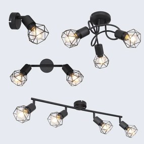 Brilagi - Lustră aplicată CAGE 3xE14/40W/230V