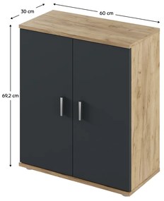 Dulap ADELI tip 1, stejar Artisan