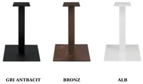 PICIOR MASA METALIC PATRAT -HORECA- - BRONZ - H 105 CM