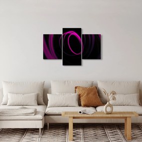 Tablou - linii violete (90x60 cm)