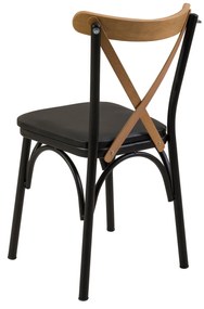 Set mobilier sufragerie Duvasa 21 (negru) (pentru 4 persoane). 1093791