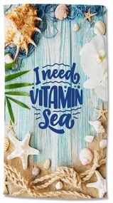 Prosop de plajă din catifea 100x180 cm Vitamin Sea – Good Morning