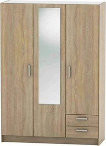Dulap BETTY 7 BE07-001-00, stejar sonoma, DTD laminat, cu 3 usi si 2 s