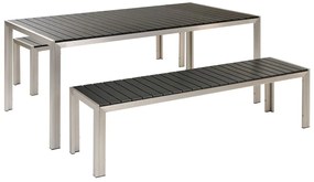 Set mobilier de grădină Narza (negru). 1081640
