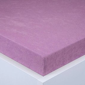 decoDoma Cearşaf cu elastic frotir EXCLUSIVE violet 180 x 200 cm