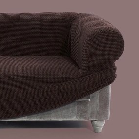 Nueva Textura Huse care se întind foarte bine NIAGARA ciocolatei canapea cu otoman dreapta (l. 200 - 300 cm)