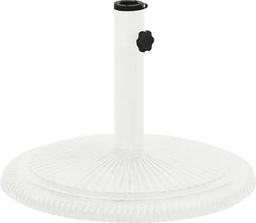 vidaXL Bază de umbrelă, alb, 45x45x30, fontă
