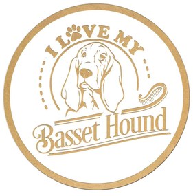 Tablouri   I Love My Dog   Gravate Laser cu Rasa Preferata
