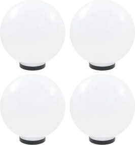 vidaXL Lămpi glob cu LED, 4 buc., 30 cm, PMMA, sferic