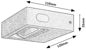 Aplică LED de exterior GANGES LED/7W/230V IP65 Rabalux 7052