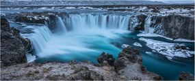 Tablou - Priveliște la cascade (120x50 cm)