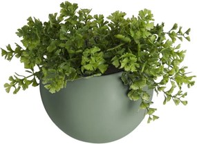 Ghiveci suspendat din ceramică PT LIVING Globe, verde mat