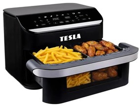 Friteuză cu aer cald dublă digitală multifuncțională TESLA Electronics AirCook 10 l 2400W/230V