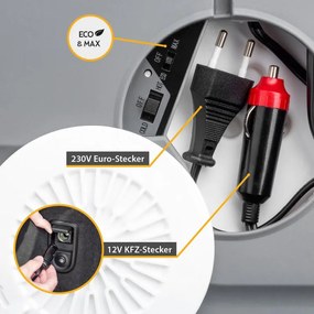 Lada frigorifica electrica First Austria FA-5170-2-USB, 58W, 40 L, Clasa F, 240/12V, USB, Organizare interna, Gri/Alb