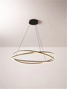 Lustra LED CCT moderna cu telecomanda OPEHLIA negru