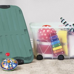 Cutie de depozitare din plastic cu capac Roller - Rotho