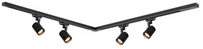 Spot în sistem pe șină VOLF 4xGU10/10W/230V negru