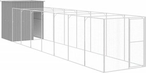 vidaXL Cușcă de câine & țarc gri deschis 165x863x181cm oțel galvanizat