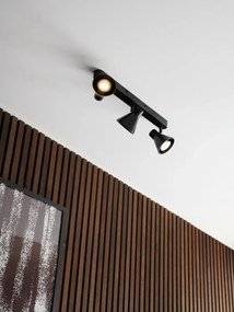 Plafoniera cu 3 spoturi directionabile design modern Eik 2 negru