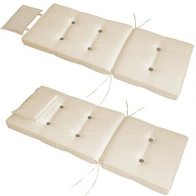 Deuba Set 2 perne - crema