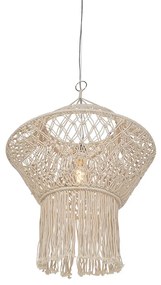 Lampă suspendată rustică Macramé 90 cm - String