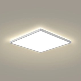 Brilagi - Plafonieră LED pentru baie ULTRA SLIM, 24 W, 230 V, 42x42 cm, argintie, IP54