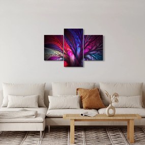 Tabloul abstract cu copacul (90x60 cm)