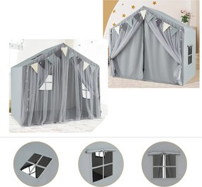 Cort de joacă cu lumini, gri