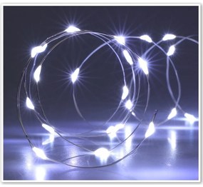 Sârmă luminoasă Silver lights 40 LED, alb rece, 195 cm