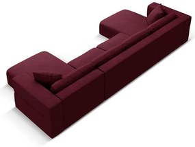 Colțar burgundy (în formă de "U") Esther – Milo Casa